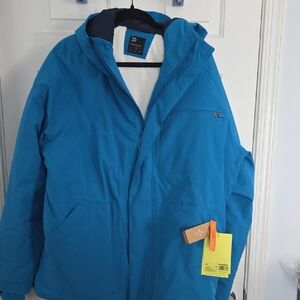 all in motion Men's Bright Teal Hooded Puffer Jacket